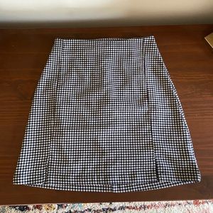 brandy melville checkered cara skirt